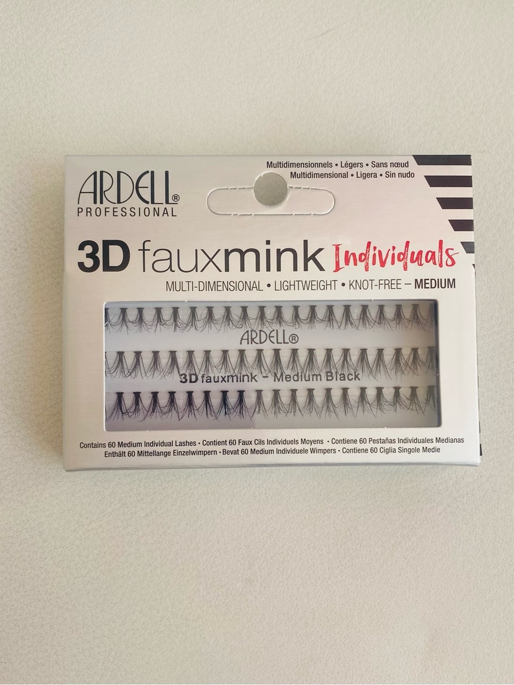 Ardell 3D Faux Mink Individual Lashes - Black Medium